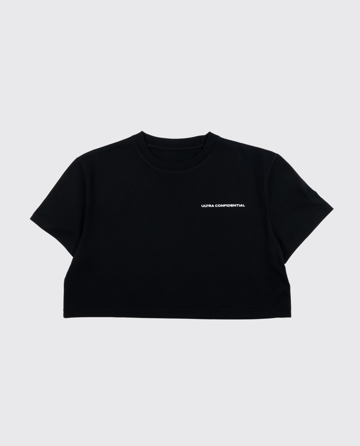 Crop Top - Ultra Confidential - Black